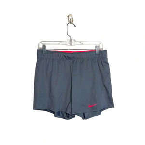 Nike Dry Attack Training Dri-fit Shorts 4.5” Gray Athletic Workout Small Women’s
